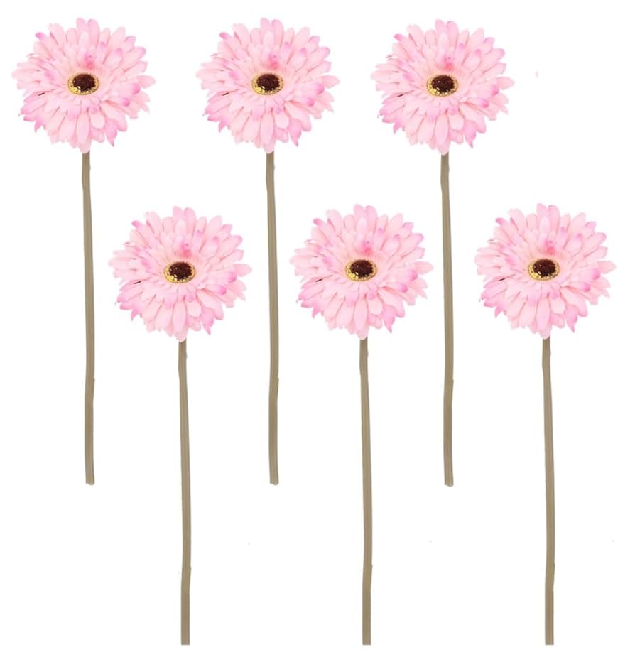 ガーベラ　6本セット Amazon｜DIFEIUKI ガーベラ 造花 6本入 フェイクブーケ フェイク
