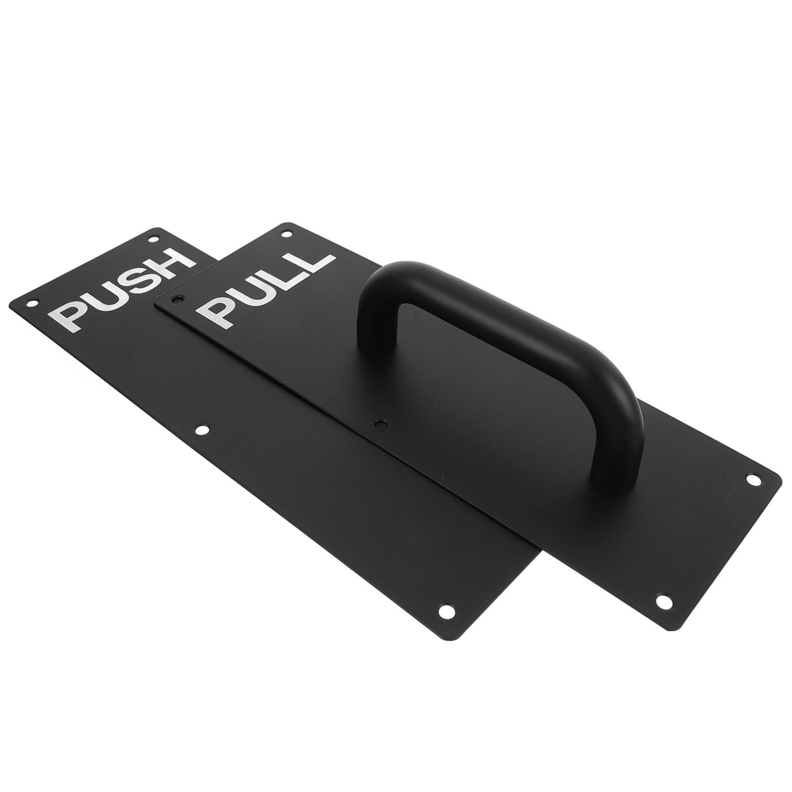 Poignées de porte en acier inoxydable noir VALICLUD pour portes coulissantes (lot de 2)