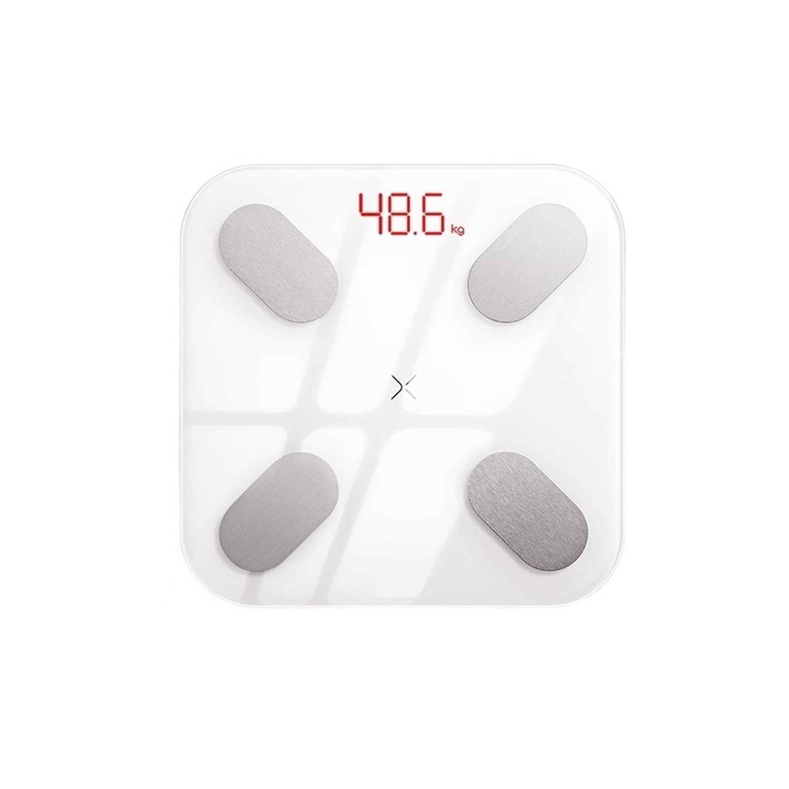 Cyfrowe wagi łazienkowe Waga Do Pomiaru Tkanki Tłuszczowej Inteligentne Zdrowie Precyzyjna Waga Do Ładowania W Domu Skala Ciała (Color : White USB C)