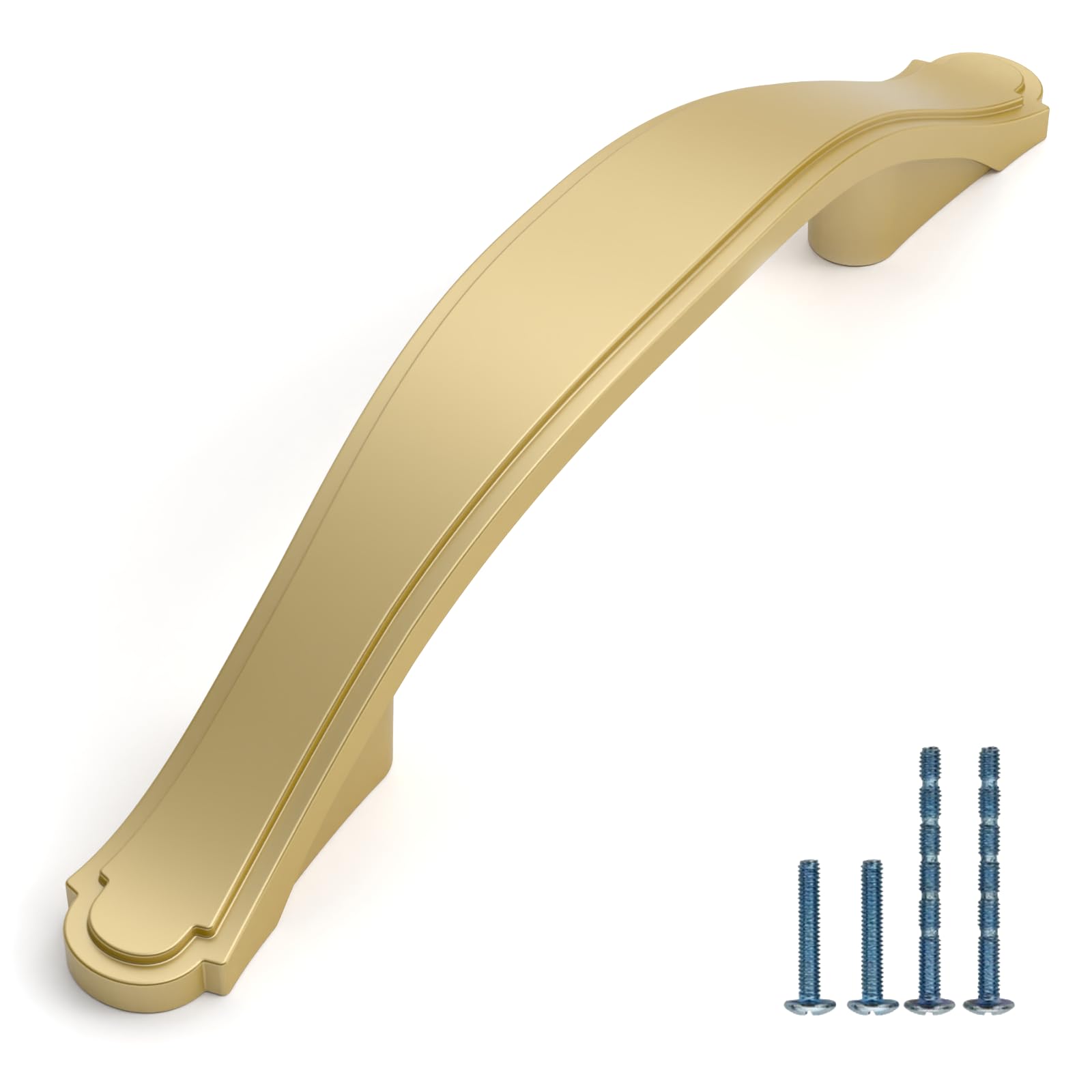 AOOTOCH 10 Pack Brushed Gold Cabinet Pulls 3 Inch Kitchen Cabinet Handles Kitchen Handles for Cabinets Gold Drawer Pulls Dresser Pulls Cupboard Handles