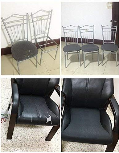 Miniatura 4 de Parches de reparación de tela sintética de cuero autoadhesivo para sofá, para asientos de automóvil, para ropa (ancho 19.6 pulgadas x 53.9 pulgadas