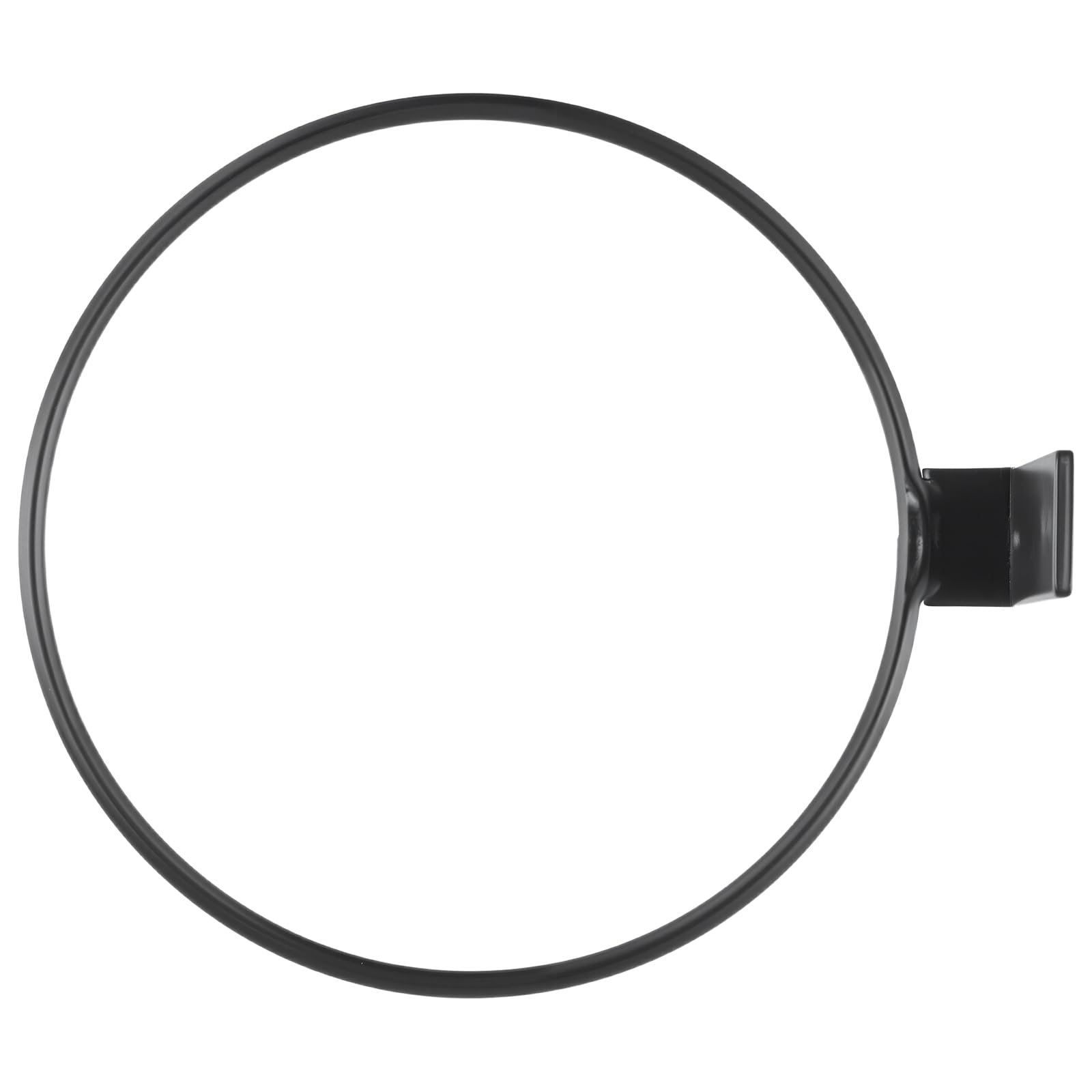 KEILEOHO Lot de 6 supports de pot de fleurs en forme d'anneau, 15 cm, noir, support mural avec vis et chevilles, support pour pots de fleurs, balcon et jardin