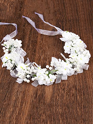 Floral Tiara Hair Vine, Elegant Bridal Headband