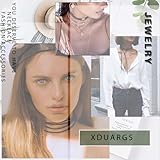 Xduargs Boho Maple Leaf Choker Necklace Vintage Silver Leaf Pendant Necklace Autumn Leaf Necklace Choker Tiny Leaf Dainty Necklace Jewelry for Women - Image 7