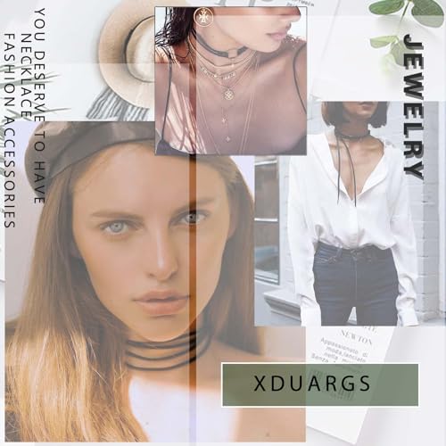 Xduargs Colar Boho com miçangas de sementes de arroz rosa, vintage, gargantilha com contas, ajustáve