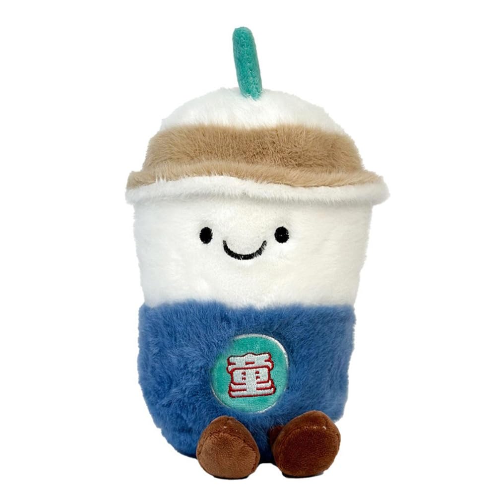 22CM Cute Milk Tea Plush Toys, Stuffed Milk Tea Cup Plushie Pillow, Soft Kawaii Hugging Plush Toys Gifts for Kids (Type A)