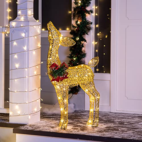 Joiedomi 30602 Reindeer Christmas Decoration, 100 Led Lighted Christmas Outdoor Decorations Xmas Deer Yard Lights Decor cover