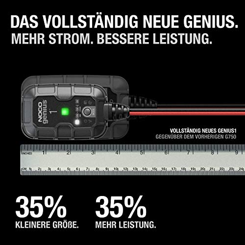 NOCO GENIUS1 1A 6V/12V Autobatterie-Ladegerät & Erhaltungsladegerät – Ansicht 2