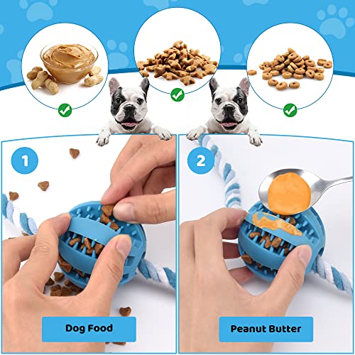 Interactive Dog Toys, Crate Training Aids for Puppies, Reduce Stress Anxiety Peanut Butter Dog Food Treat Dispenser Toys - Image 5