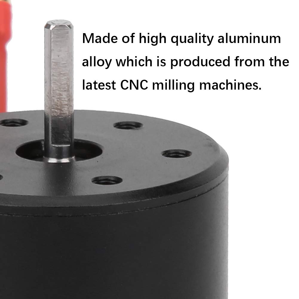 3100KV Motor 13×5×4 3650 3100KV Sensorless Brushless Motor Shaft,3.175mm Shaft Diameter Brushless Sensorless Motor Upgrade Accessories,Water Proof Durable for 1/10 RC Car Model