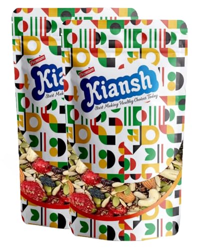 Image of Kiansh Dry fruits Nuts And Seeds (Dried Trail Mix /Breakfast Mix, 500g)