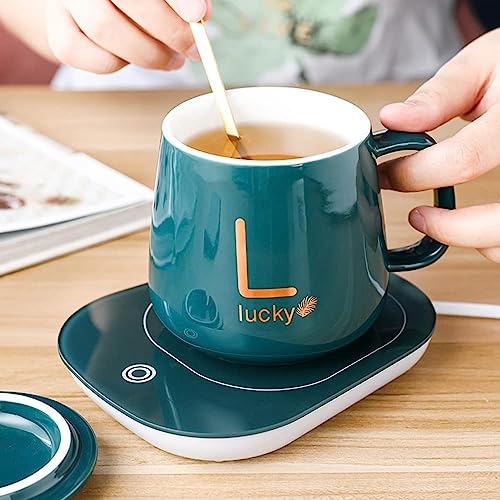 Image of Coffee Mug Warmer Electric Cup Heater | Waterproof Heating Coaster for Tea, Milk, and Beverages | Portable Drink Warmer Plate for Home & Office Use