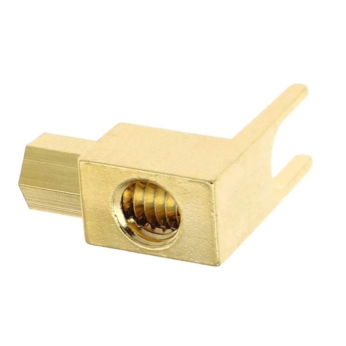 WANGCL 8 pezzi Connettore per cavo altoparlante, adattatore da banana a forcella Hi-End Cavo altoparlante Filo forcella rettangolare For-k e connettore a morsetto