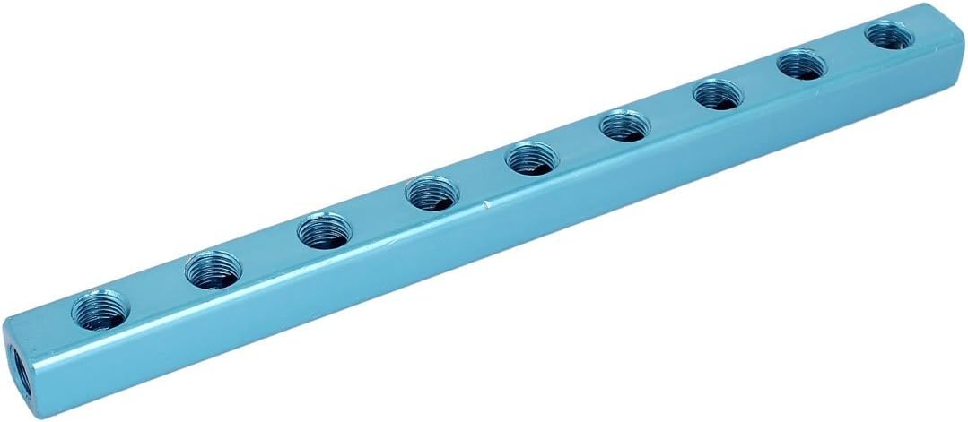 1 / 4BSP 9 Voies 12 Ports Air Pneumatique Tuyau Répartiteur