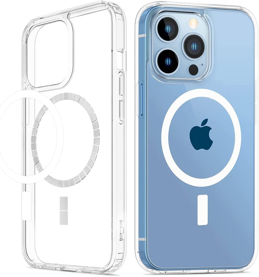 Amozo Polycarbonate Case For Iphone 13 Pro Max 6.7" Compatible With Mag-Safe Wireless Charging, Shockproof Phone Bumper Cover, Back Case Cover For Iphone 13 Pro Max(Clear) (B0C4479LLQ) Amazon Price History, Amazon Price Tracker