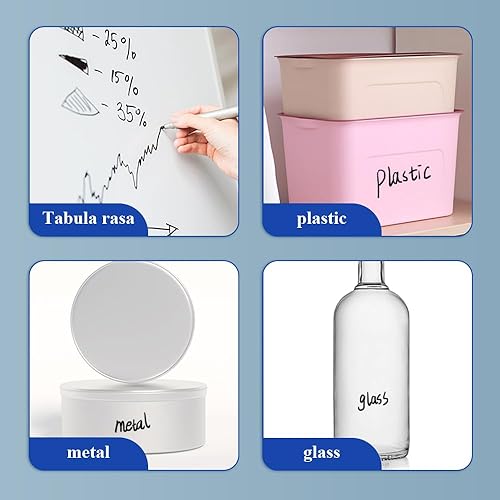 Miniatura 6 de M&G Marcadores de borrado en seco, marcadores de punta fina, 20 bolígrafos de pizarra blanca de bajo olor y gran capacidad, ideales para aula,