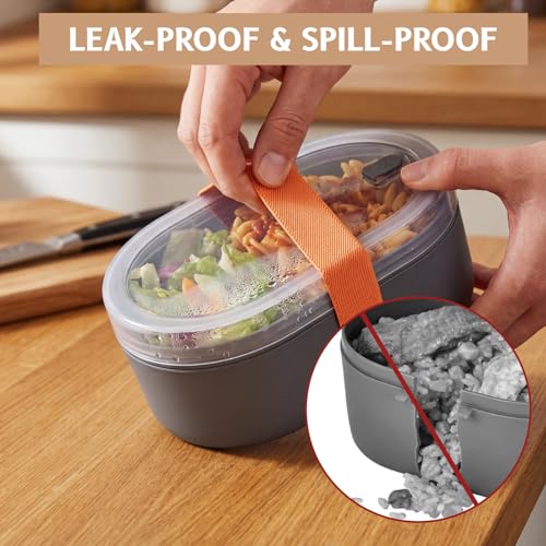 ZWWOGE 4 Elastische Bento Box Gurte für Lunchboxen (Orange, Blau, Schwarz, Grün) - Praktischer Befestigungsgurt für Kinder, Schule, Büro & Picknick - Hält die Brotdose sicher verschlossen