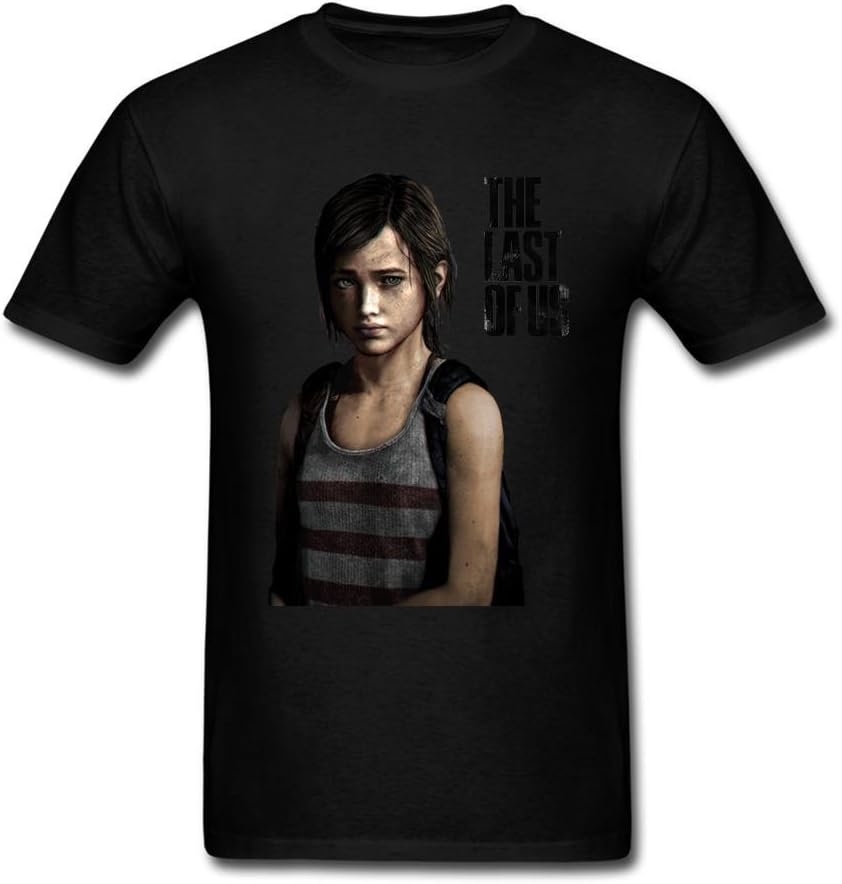 Men The Last of Us Ellie Geek T-shirt Black S