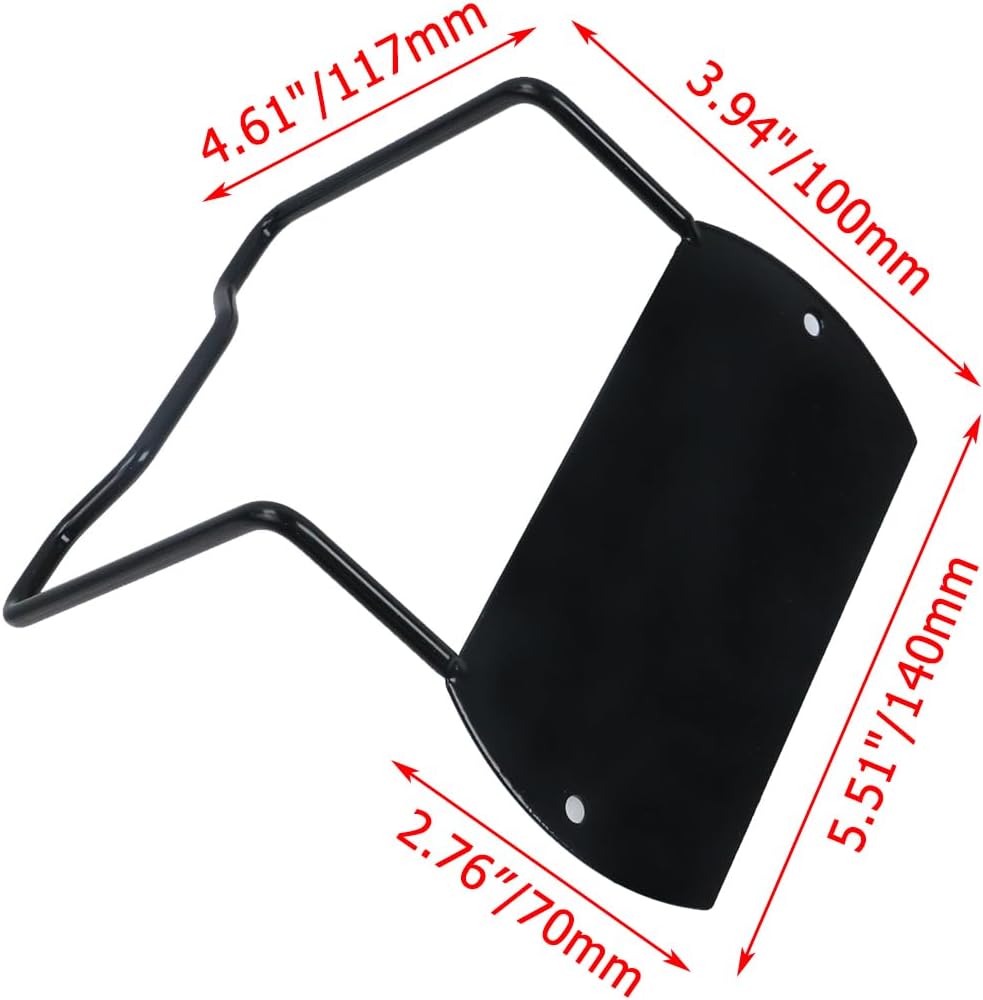 Crapyt 4 Pcs Mattress Slide Stopper, 4.53"×3.74"×3.94" Iron Thicken Bed Frame Gaskets, Metal Mattress Retainer Bar Fit Wooden Bed Frame to Prevent Sliding(Black)