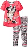 Disney Girls' Minnie Rose Print Legging Set