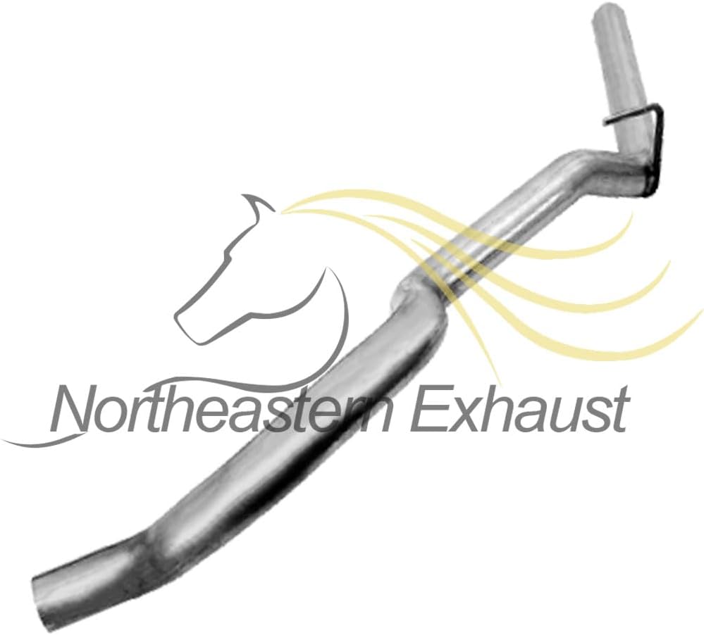 Northeastern Exhaust | Stainless Steel Extension Pipe, Muffler, Tail Pipe Exhaust System Kit Compatible for Dodge Ram 1500 2006-2008 4.7L 3.7L | Free Clamps Included | Automotive Replacement Part