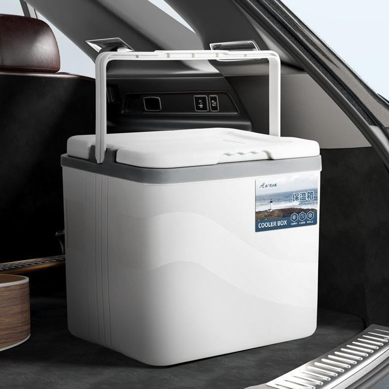 ポータブルクーラー | 断熱大容量クーラー | 漏れ防止ハンドルアクセサリーコンテナ防塵キャンプピクニックアウトドアバーベキュー