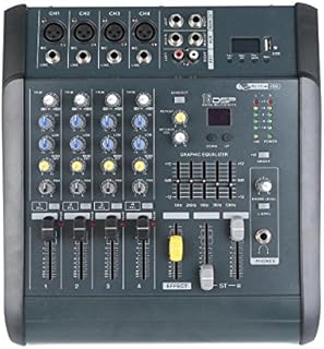 TC-Home 4 Channel Professional Powered Mixer power mixing Amplifier Amp 16DSP with USB Slot