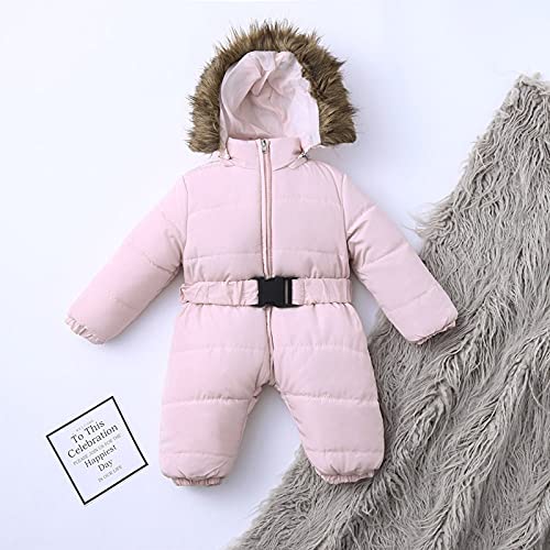 Betadog Toddler Boys Winter Clothes Girls Ski Jacket Size 8 Big Boy Snow Jacket Boy Coat Overalls for Girls (Pink, 18-24 Months)3