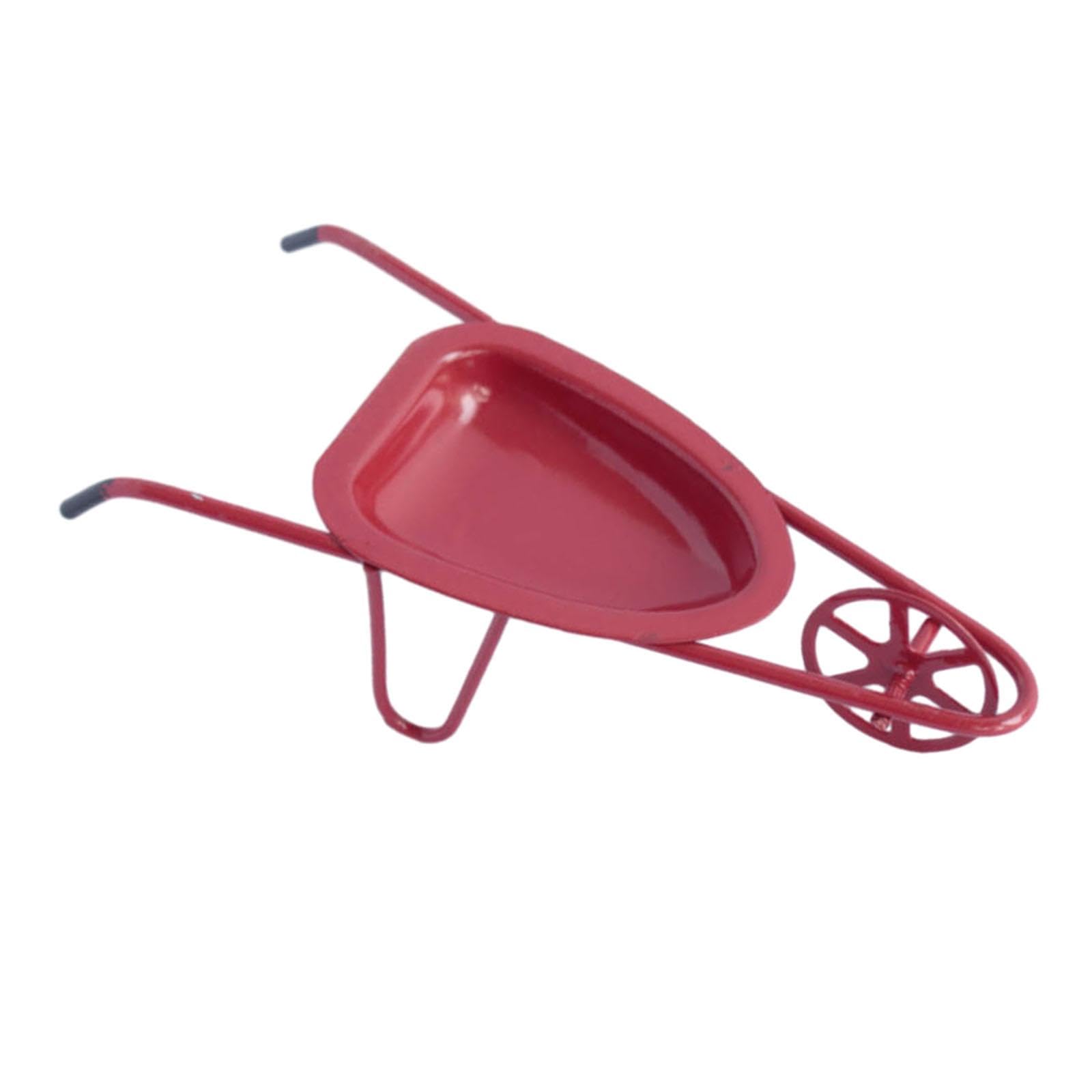 Club Bollywood®1:12 Wheelbarrow Simulated Dioramas Realistic Small Yard Cart Railway Station red|Dolls & Bears|Dolls & Bears|Dolls & Bears|1 Simulated Metal Wheelbarrow Model-image-48