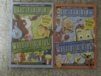 Two Louis Sachar Paperbacks (Sideways Stories from Wayside School and Wayside School is Falling Down)