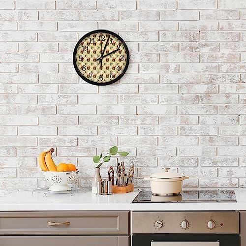 Horloge murale ronde silencieuse idée cadeau maison originale - 8