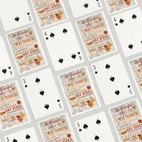 Baraja Póker Be Grateful, 52 cartas tamaño póker miniatura 4