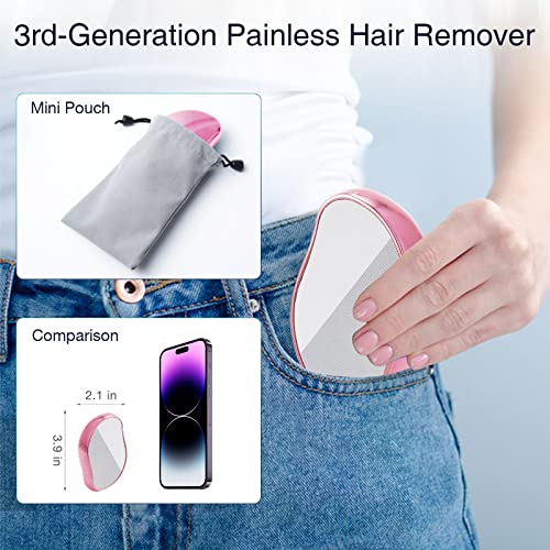 Zeronic Crystal Hair Eraser, Hair Remover Device, Crystal Hair Removal For Women And Men, Magic Hair Eraser With Gentle Skin Exfoliation - Reusable & Washable Hair Removal Tool For Arms, Back & Legs #TOP3