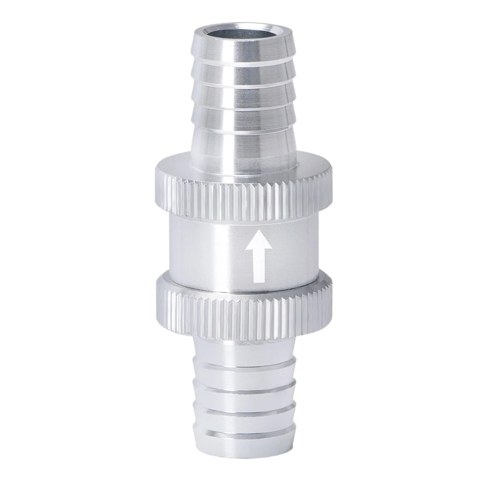 Uyzndkvsi Silver 9/16" 14Mm Non Return 1 Way Check Valve Aluminum Alloy(Silver)