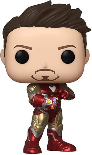 Funko Pop de Marvel: Avengers Endgame: Tony Stark (Iron Man 3) con el Guantelete del Infitnito, exclusivo de la convención de otoño