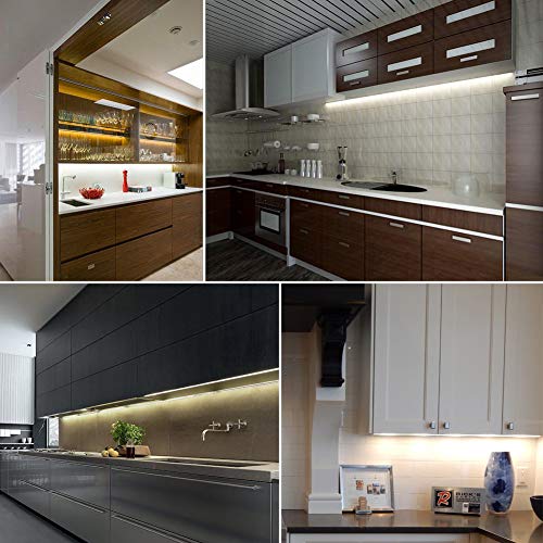 Dimmable Under Cabinet Lighting, Color Temperature Changing LED Light Bar, Daylight to Warm White Lights, Remote Control Lamp for Desk, Counter, Closet, Room, Shelf (36 Inch) - Image 6