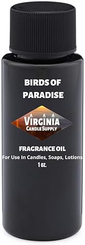Aceite de fragancia Birds of Paradise (nuestra versión de la marca) (botella de 1 onza) para fabricación de velas, fabricación de jabón, fabricación