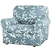 Hversailtex super stretch 2 pieces sofa covers for armchair covers living room chair slipcovers feature soft thick modern style with individual cushion cover pet friendly armchair aqua  urban country home decor