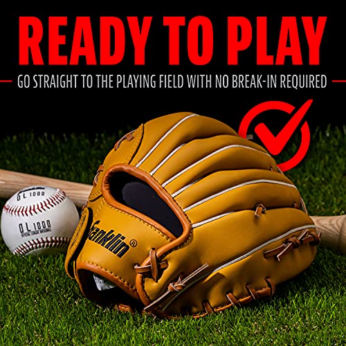 image for Franklin Sports Baseball and Softball Glove - Field Master - Baseball 
