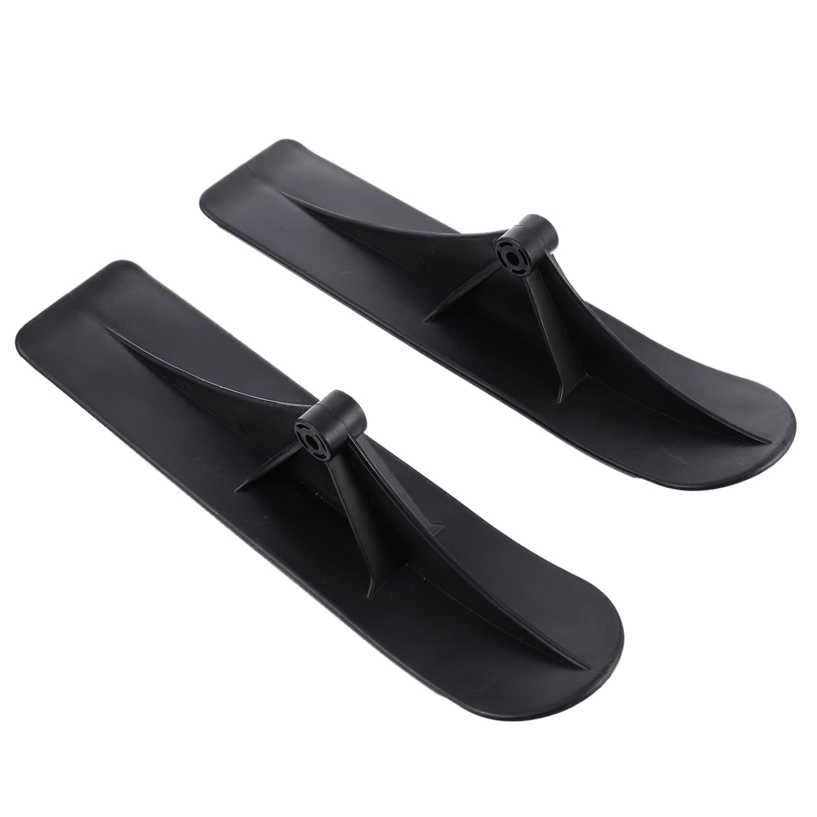 KOMBIUDA Ski Scooter Sled Kit 2 in 1 Outdoor Snow Scooter Replacement Wheels for Kick Scooters Black