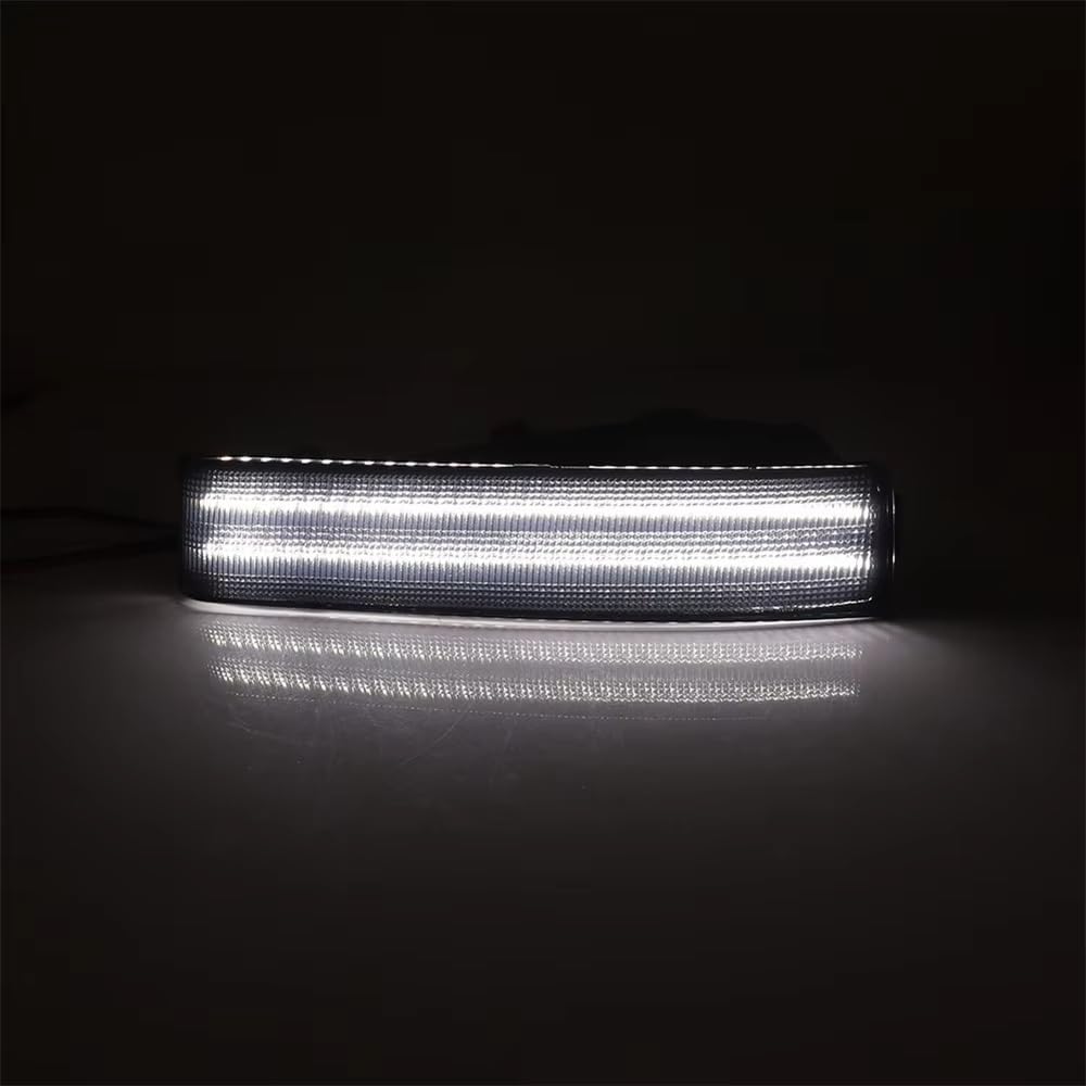 Indicatori di Direzione Per Prelude 1992-1996 Switchback Ambra LED Paraurti Anteriore Auto Indicatori Direzione W Bianco DRL Guida 12V(Smoked Lens)