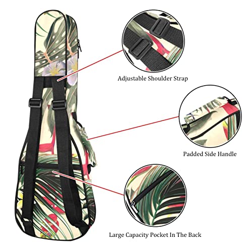 Housse pour ukulélé vintage avec motif palmier tropical floral de 10 mm d’épaisseur et rembourrage en éponge de 53,3 cm… - Les Beatles, Paul McCartney, John Lennon, RIngo Starr, George Harrison Housse pour ukulélé vintage avec motif palmier tropical floral de 10 mm d'épaisseur et rembourrage en éponge de 53,3 cm… – Image 4