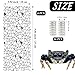 Niuohoy 6 Pack Tarantula Enclosure Accessories Jumping Spider Habitat Accessories with 16pcs Magnets Spider Terrarium Decoration Praying Mantis Habitat Jumping Spider Climbing Mesh (Black)