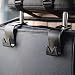 IPELY Car SUV Back Seat Headrest Hanger Storage Hooks(Black -Set of 4)