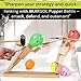 Akargol Handmade Wooden Fencing Puppets - XLarge 2025 New Sword Duel Game Best Family Board Games for Christmas 2-Player Wooden Robot Battle Balloon Game, Whack a Balloon Party Games for 2 Players