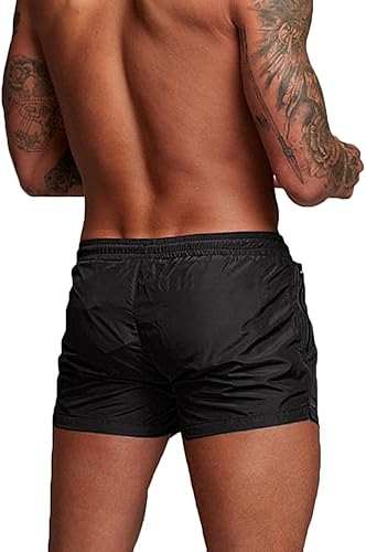 Miniatura 3 de Rexcyril Pantalones cortos de entrenamiento para hombre, de secado rápido, de 3 pulgadas, para correr, fisicoculturismo, con forro y bolsillos