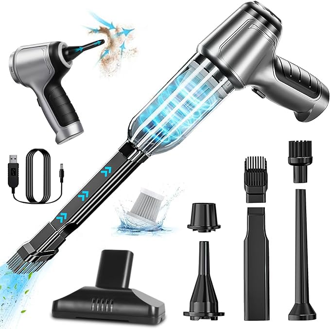 La Mejor Selección de Mini Aspiradora - los más vendidos. 42 Aspiradora de Mano,12000PA Aspirador de Mano inalámbrico sin Cable de Mano 120w Portátil Mini Coche aspiradora con batería Recargable 4000mAh para Coches,Hogar, Oficina, Sofas,...