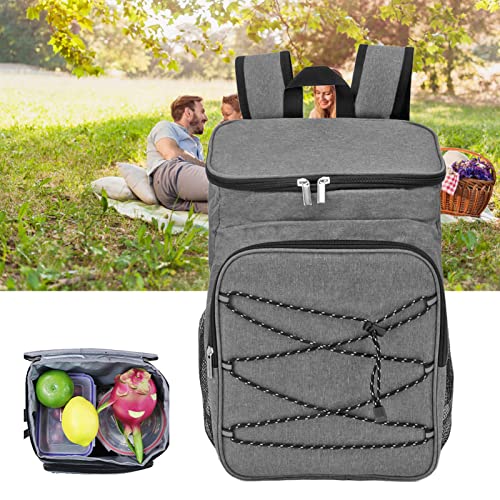 Sac à dos thermique gris clair durable au design étanche épuré