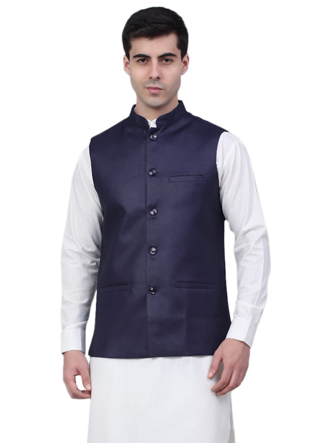 jompers Solid Nehru Jacket For Men-picture-20
