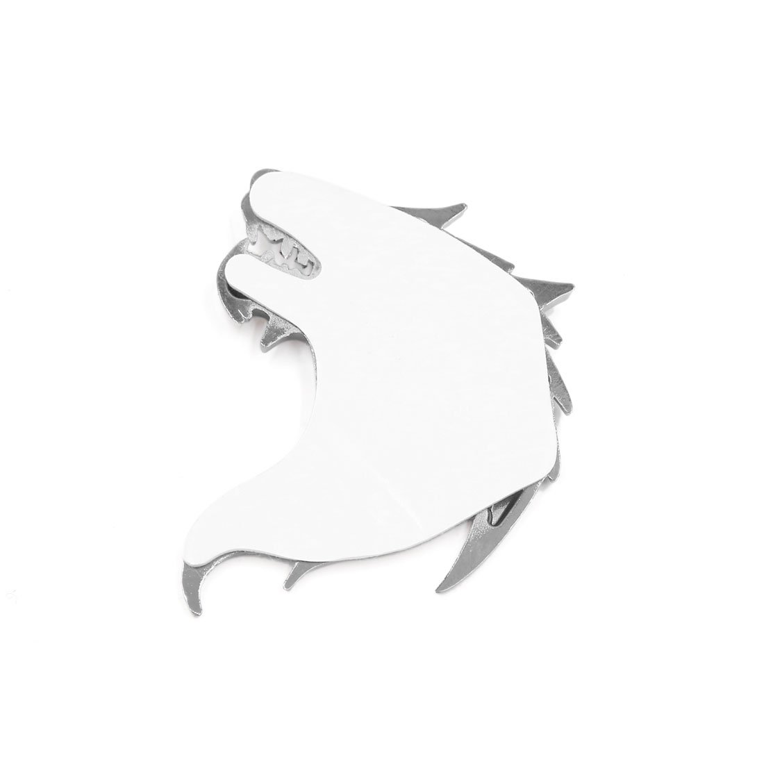 Nuovo metallo 3D testa di leone distintivo animali creativi
